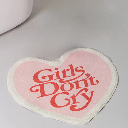 Girls Don’t Cry' Pink Rug