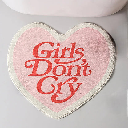 Girls Don’t Cry' Pink Rug