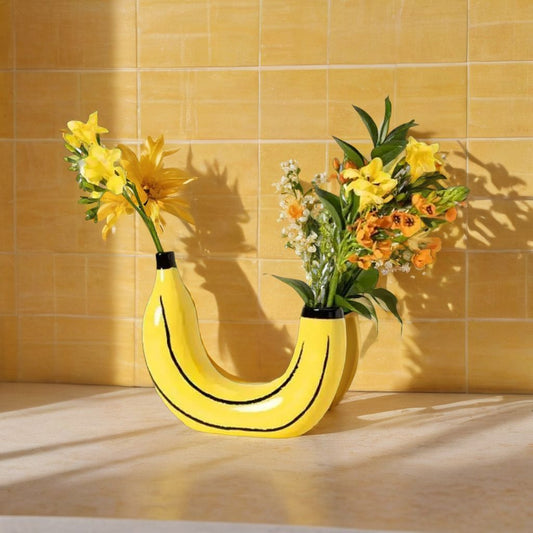 Quirky Banana-Shaped Vase