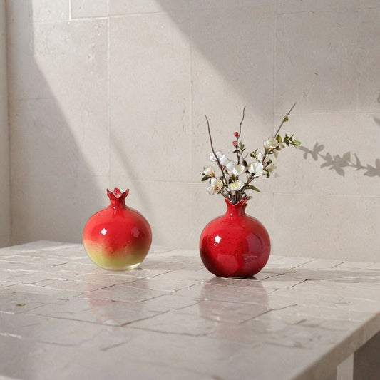 Glazed Pomegranate Vase